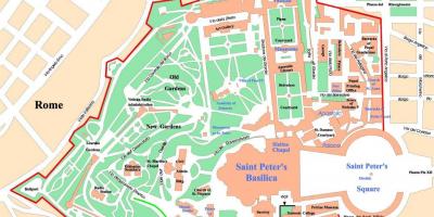 Vatikan-Stadt, politische Karte