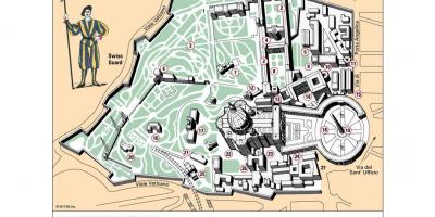 Karte von Vatikan museum-layout